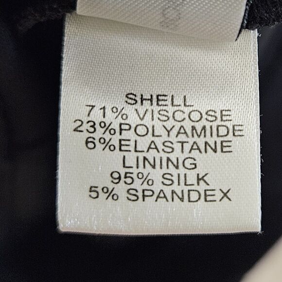 Diane Von Furstenberg Jiwon Sheath Ponte Dress Size 12 Formal Bodycon Silk DVF - Picture 11 of 13